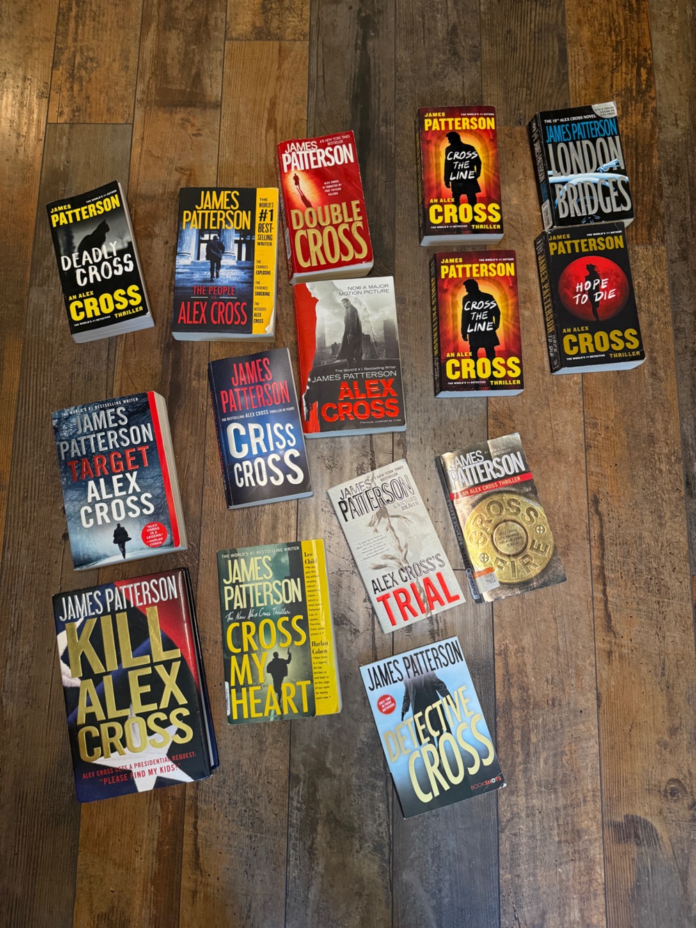 James Patterson Alex Cross Paperback Book Lot - Multicolor Covers